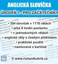 Anglická slovíčka - úroveň 1 pro začátečníky